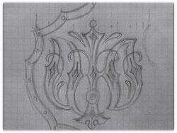 Эскиз декоративного герба